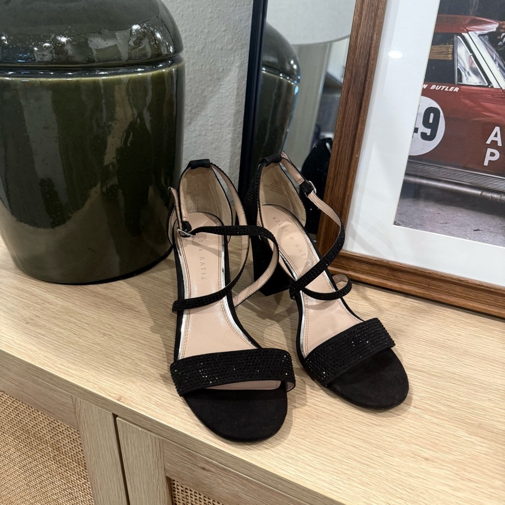 Kelly & Katie Paloona Black Block Heels